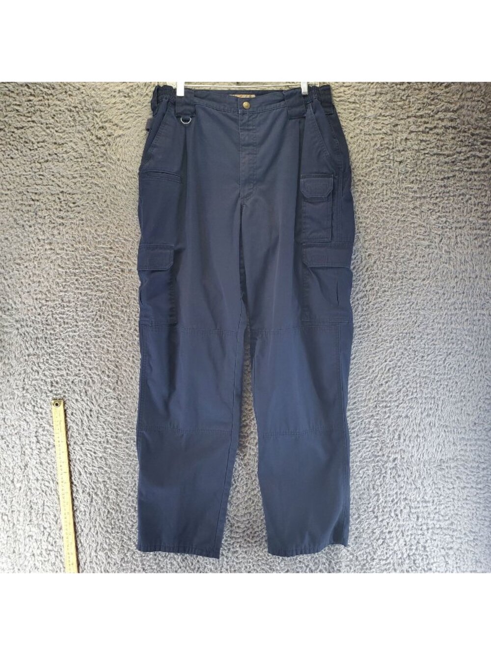 5.11 Tactical Pants Mens 36x34 Navy Blue Cargo Pocket Ripstop Workwear *Read*